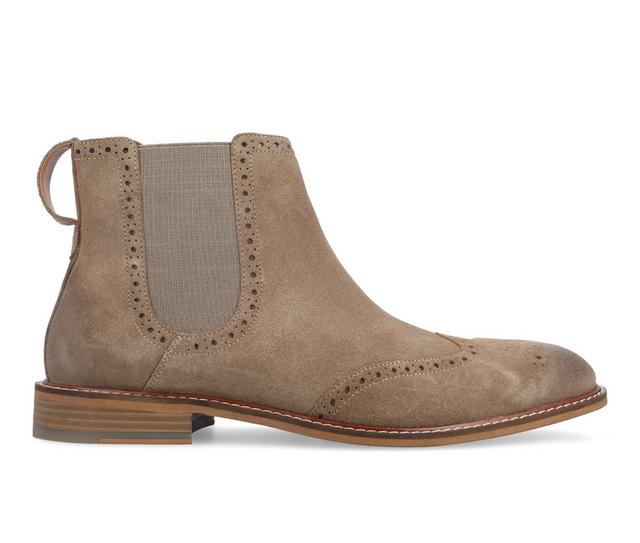 Men's Thomas & Vine Watson Chelsea Dress Boots in Taupe color