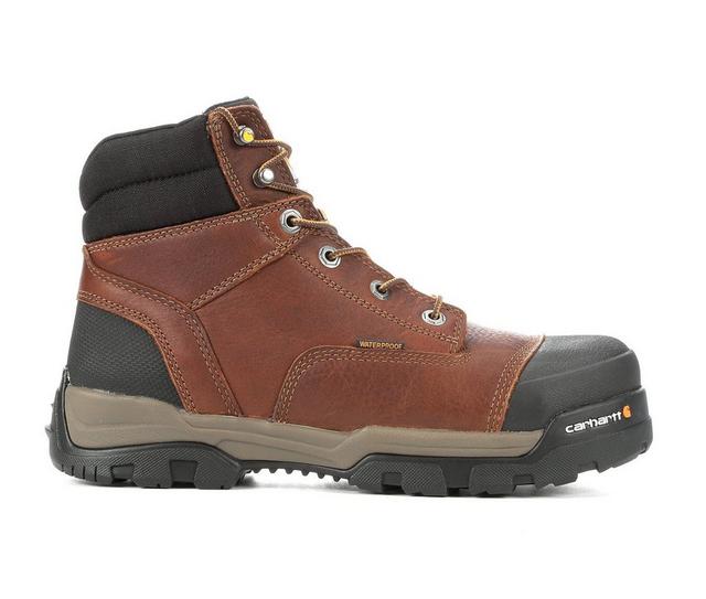 Men's Carhartt CME6355 Composite Toe Work Boots in Peanut color