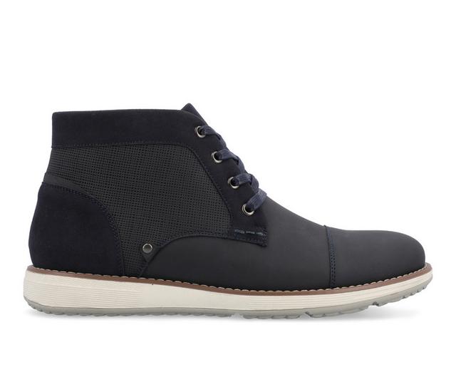 Men's Vance Co. Austin Chukka Boots in Navy color