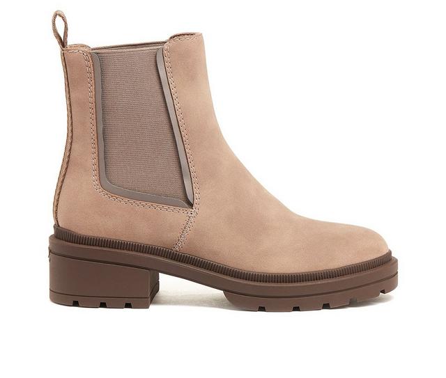 Women's Rocket Dog Iggie Chelsea Boots in Taupe/Brown color