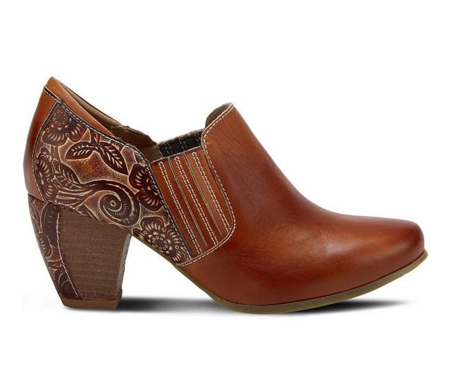 Women's L'Artiste Leatha Chelsea Booties in Camel color