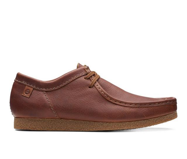 Men's Clarks Shacre II Run Moc Toe Shoes in Tan Tumbled color