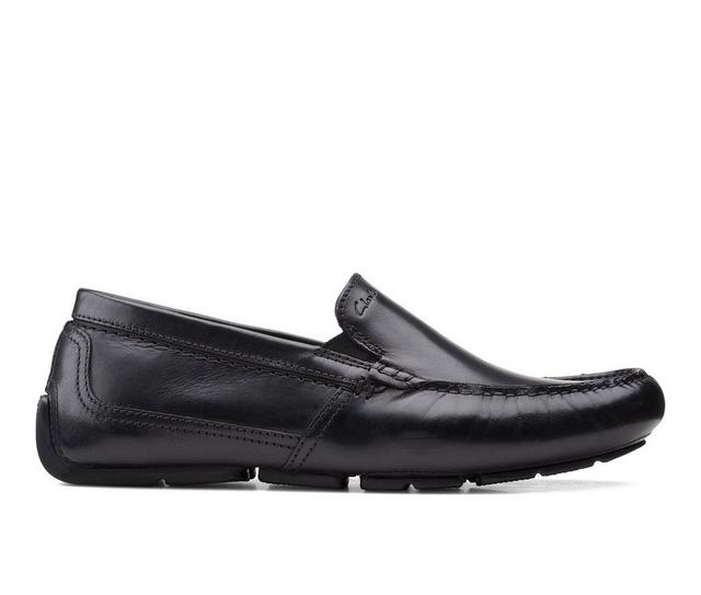 Men's Clarks Markman Plain Loafers in Black color