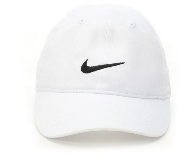 Nike Youth Swoosh Ball Cap in Y White / Black color