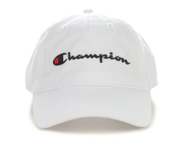 Champion Men's Ameritage Dad Adjustable Cap in White color