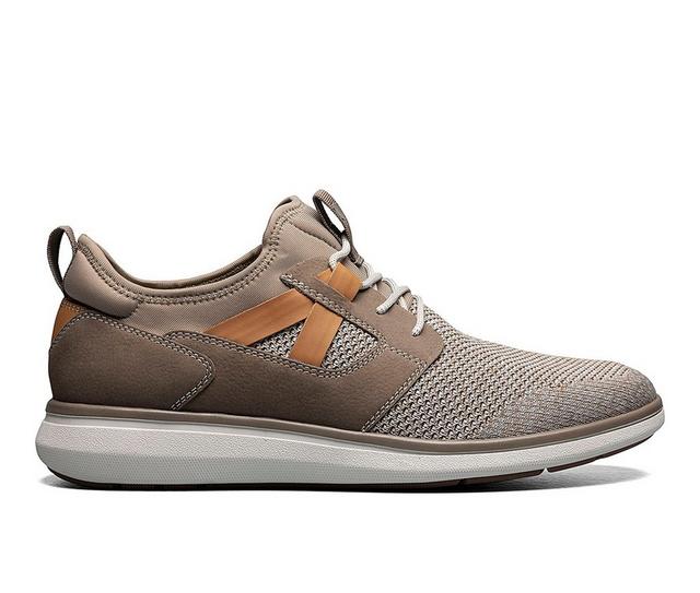 Men's Florsheim Venture Knit Plain Toe Sneakers in Mushroom color