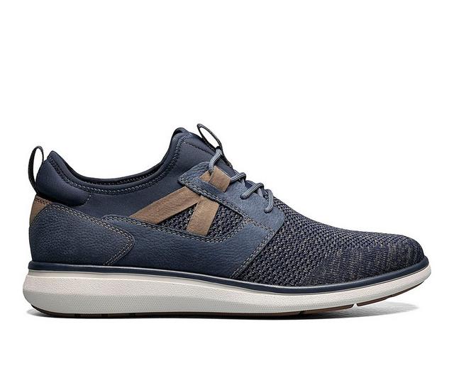 Men's Florsheim Venture Knit Plain Toe Sneakers in Navy color