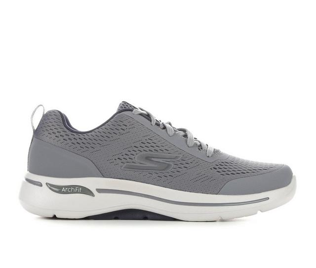 Men's Skechers 216116 Go Walk Arch FIt Idyllic Walking Shoes in Grey/Navy color