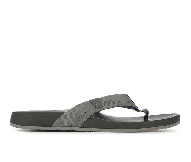 Men's Reef Cushion Spring Flip-Flops in Grey/Blue color