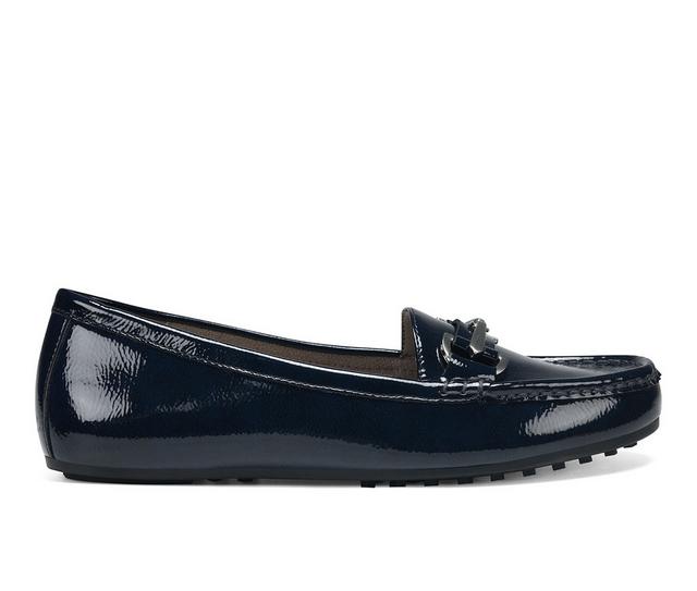 Women's Aerosoles Day Drive Loafers in Navy Patent color