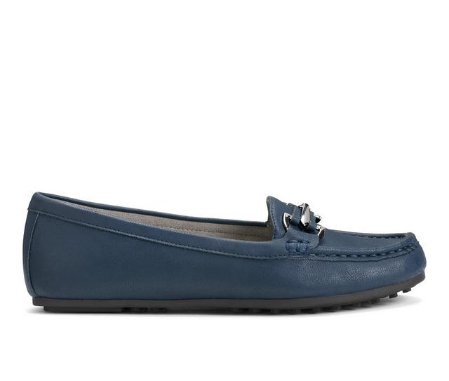 Women's Aerosoles Day Drive Loafers in Navy Blue color