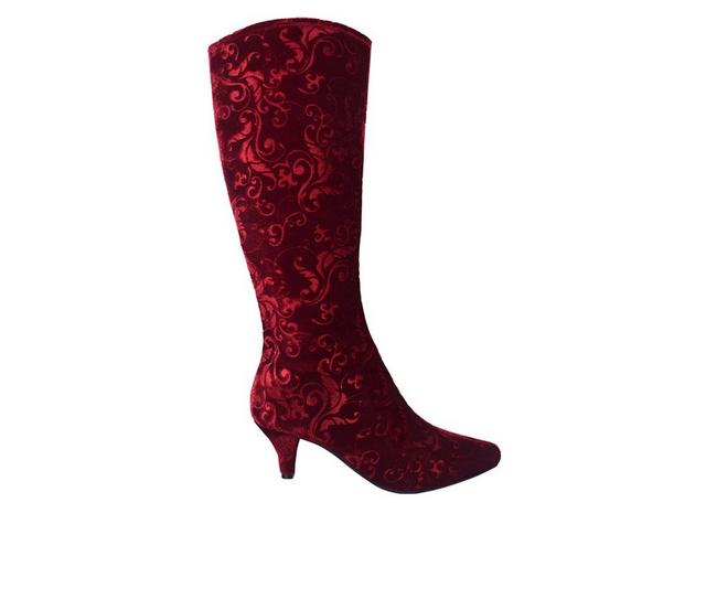 Women's Impo Namora Sustainable Knee High Boots in Rubino color