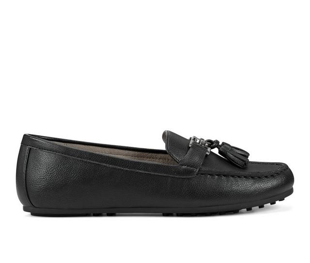 Women's Aerosoles Deanna Mocassin Loafers in Black color