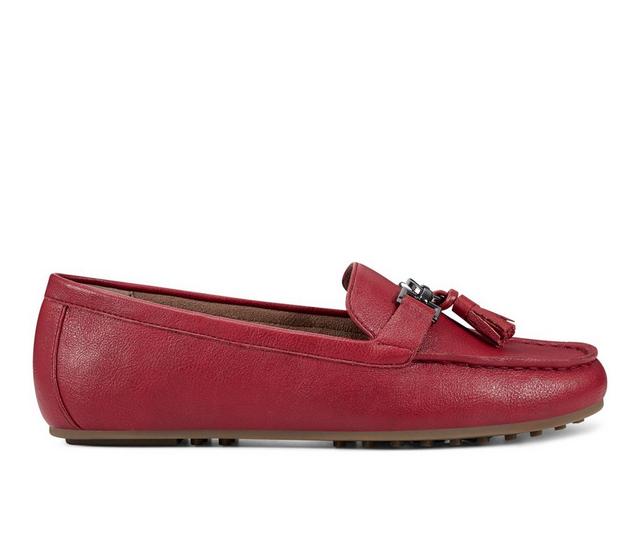 Women's Aerosoles Deanna Mocassin Loafers in Red color