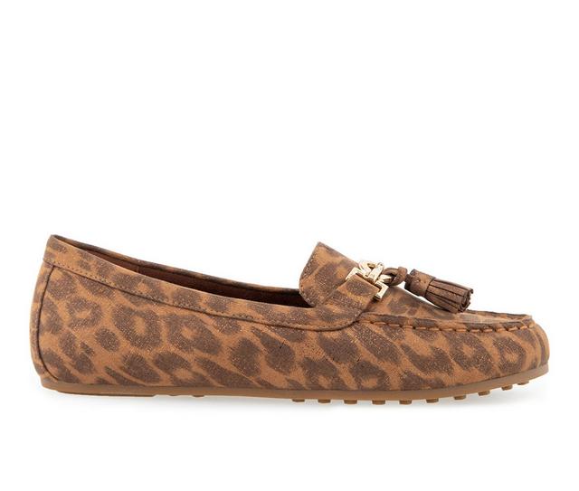 Women's Aerosoles Deanna Mocassin Loafers in Mini Leopard color