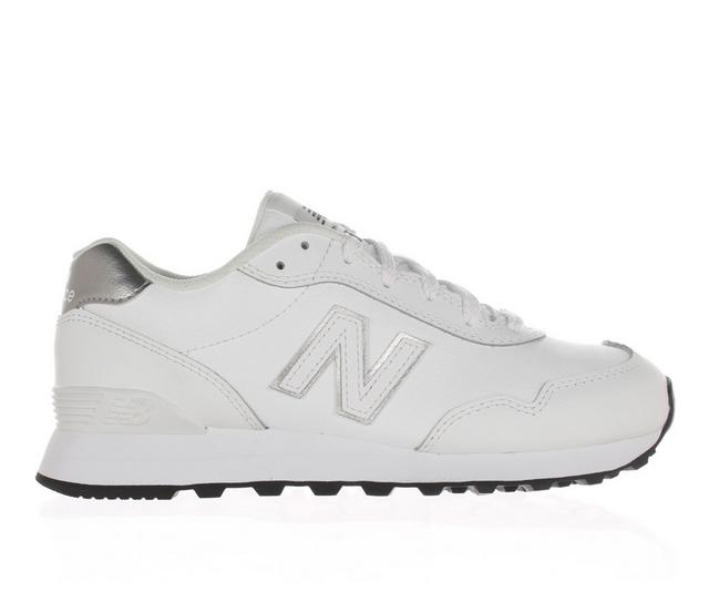 Women's New Balance 515 Sneakers in White/Silver color