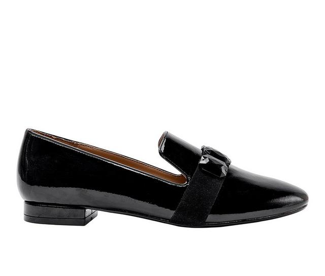 Women's Jane And The Shoe Annie Loafers in Black color