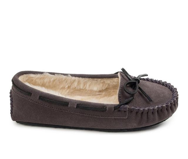 Minnetonka Women's Cally Moccasins in Grey color