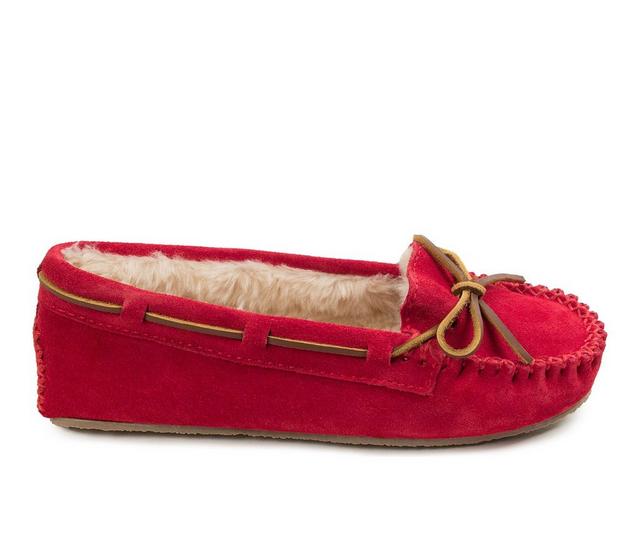 Minnetonka Women's Cally Moccasins in Red color