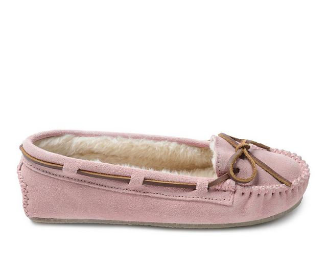 Minnetonka Women's Cally Moccasins in Pink Blush color