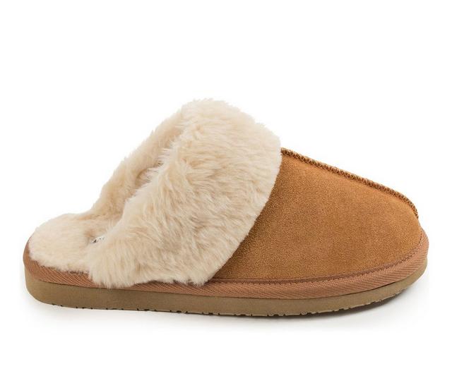 Minnetonka Women's Chesney Slippers in Cinnamon Wide color