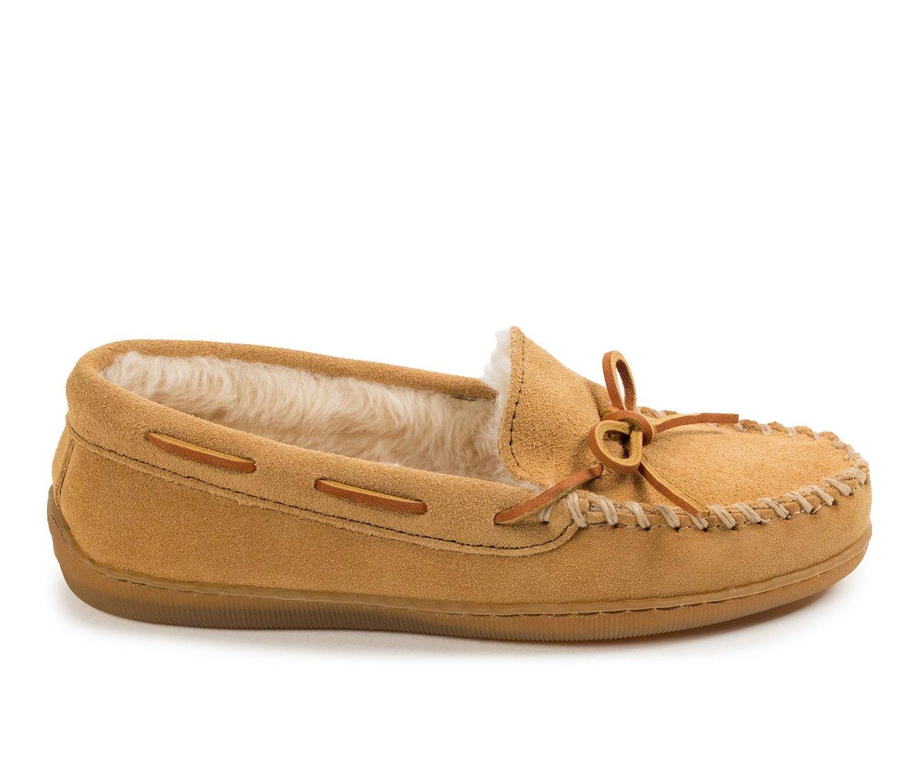 Minnetonka Women's Pile Lined Hardsole Moccasins