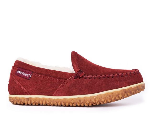 Minnetonka Women's Tempe Moc Slippers in Intense Rust color