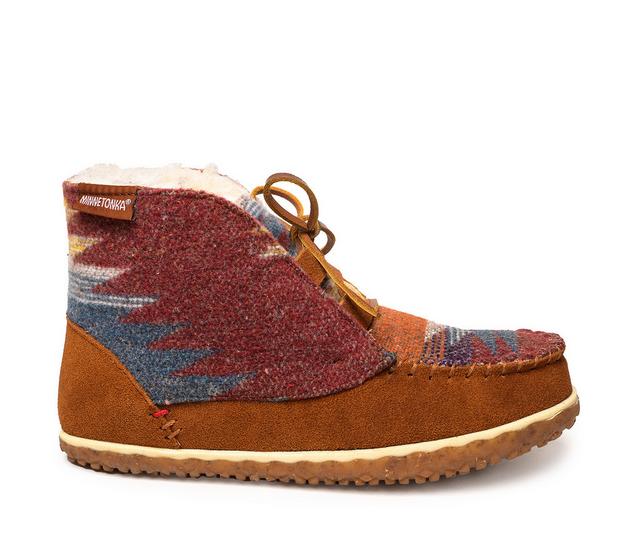 Women's Minnetonka Torrey Winter Booties in Brown Multi color