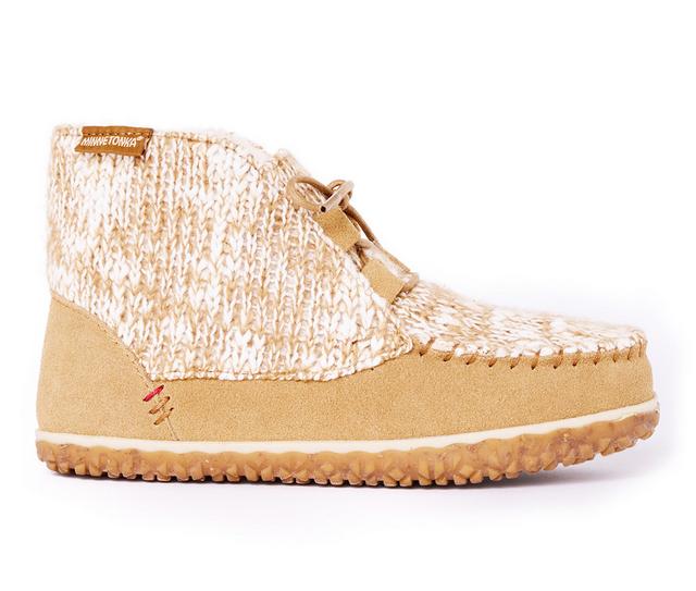 Women's Minnetonka Torrey Winter Booties in Cinnamon Knit color
