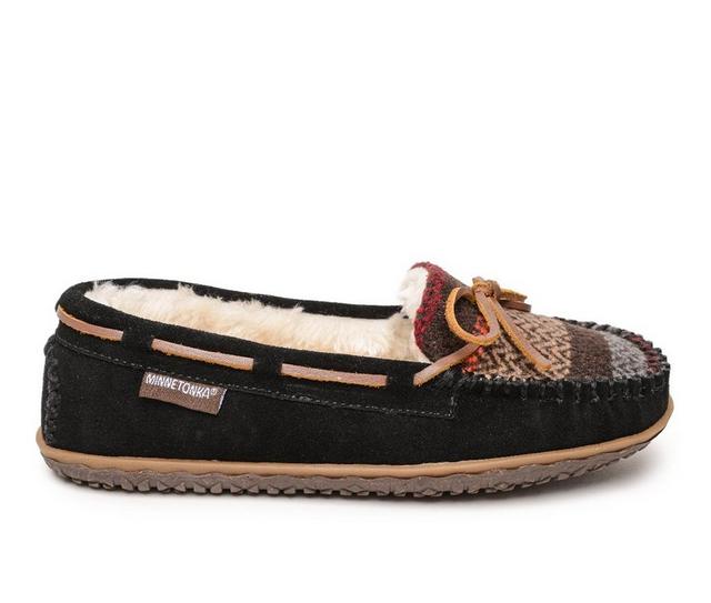 Women's Minnetonka Women's Tilia Moccasins in Black Multi color