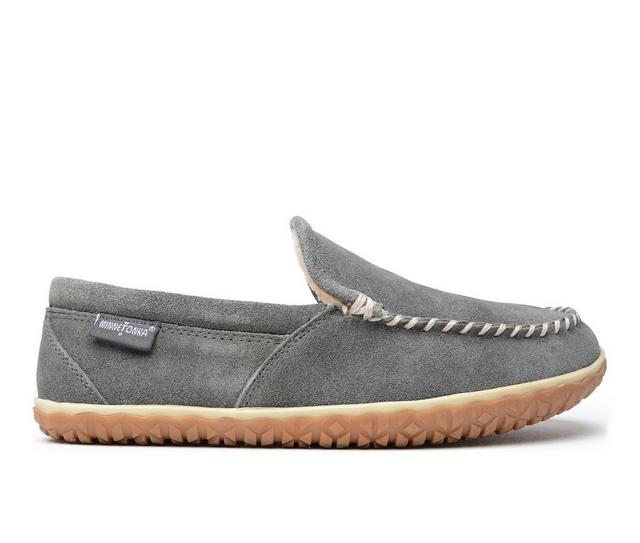 Minnetonka Men's Tilden Moccasins in Grey color