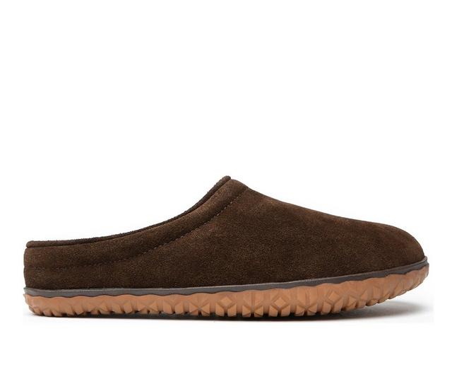 Minnetonka Men's Taylor Clog Slippers in Chocolate color