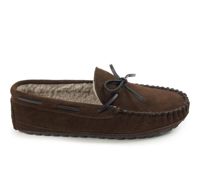 Minnetonka Men's Casey Moccasins in Chocolate color