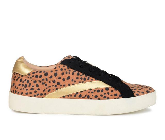 Women's Journee Collection Destany Sneakers in Leopard color
