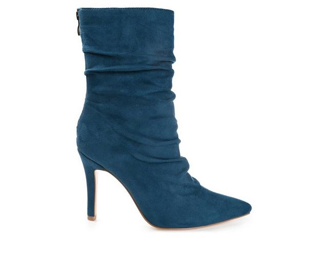 Women's Journee Collection Markie Stiletto Booties in Blue color
