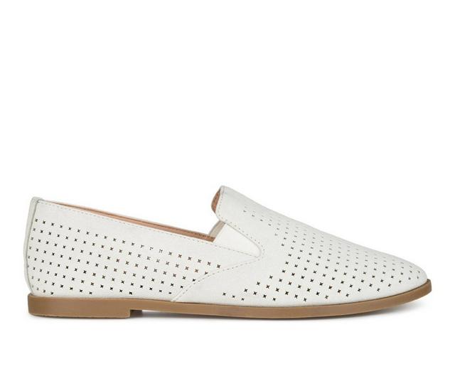 Women's Journee Collection Lucie Loafers in White color