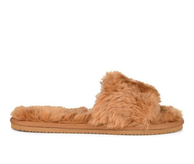Journee Collection Dawn Slippers in Cognac color