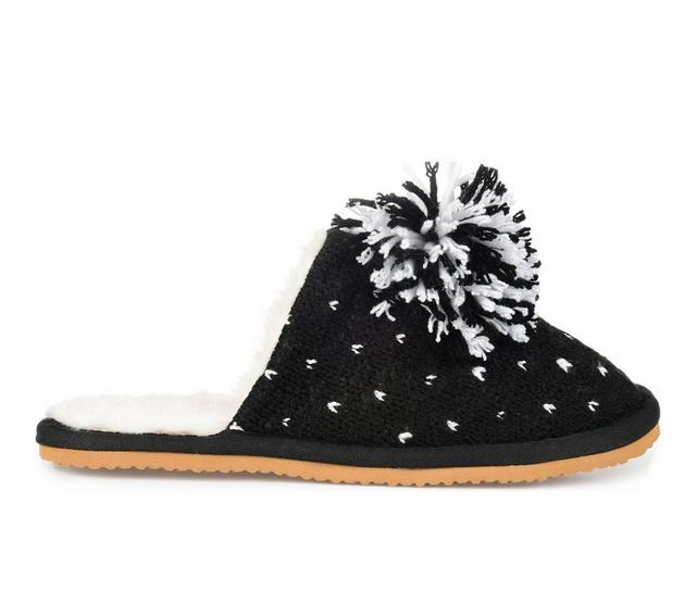 Journee Collection Stardust Slippers in Black color