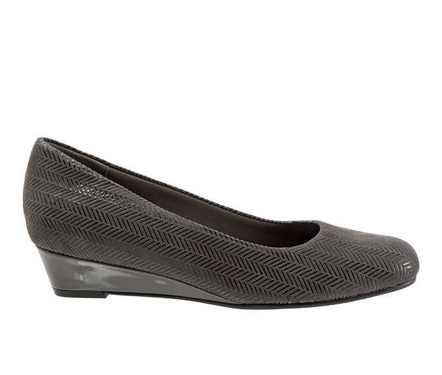 Women's Trotters Lauren Wedges in Dark Grey SD color