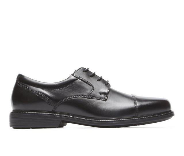 Men's Rockport Charlesroad Captoe Dress Shoes in Black color