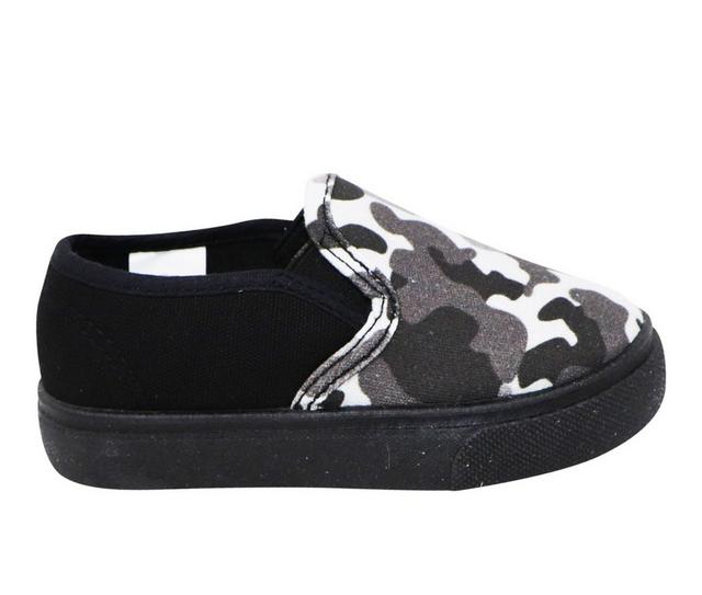 Boys' Natural Steps Toddler Winston Slip-On Sneakers in Black color