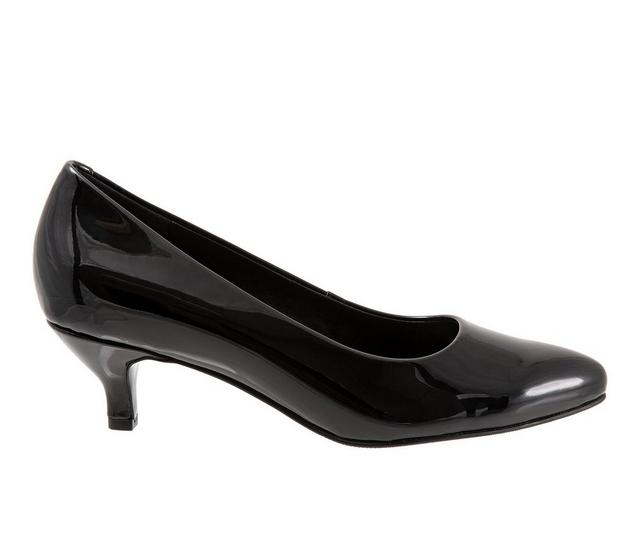 Women's Trotters Kiera Pumps in Black Pat color