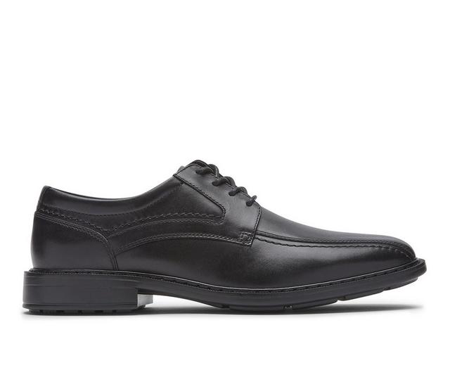 Men's Rockport Parsons Bike Toe Dress Shoes in Black color