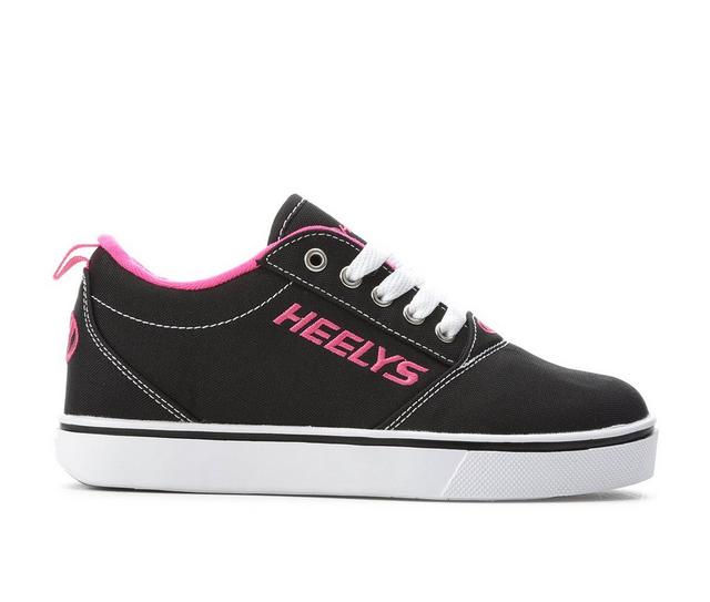 Girls' Heelys Little Kid & Big Kid Pro 20 Wheeled Sneakers in Blk/Wht/Pink color