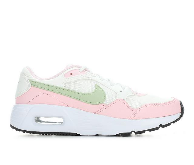 Girls' Nike Big Kid Air Max SC Running Shoes in Wht/Hny/Pnk/Blk color