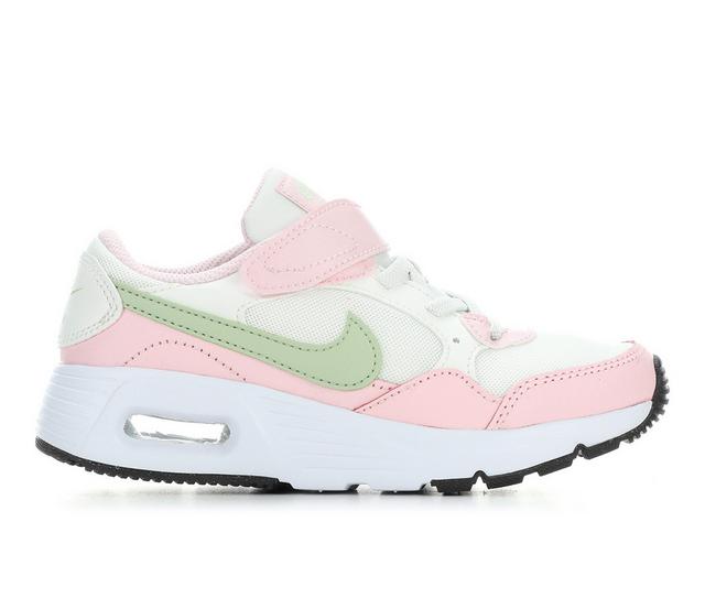 Girls' Nike Little Kid Air Max SC Running Shoes in Wht/Hny/Pnk/Blk color