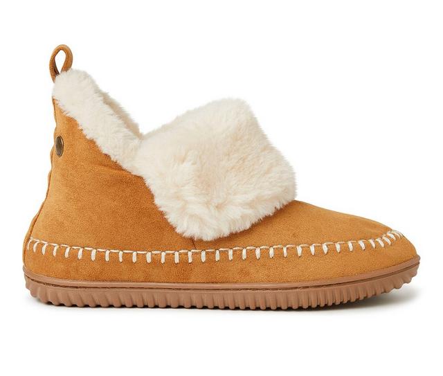 Alpine by Dearfoams Moritz Bootie Slippers in Whiskey color