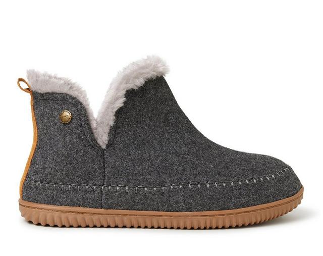 Alpine by Dearfoams Brixen Alpine Boot Slippers in Dk Heather Grey color