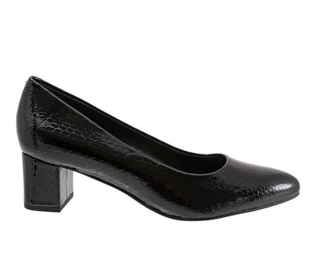 Women's Trotters Kari Pumps in Black Snk color