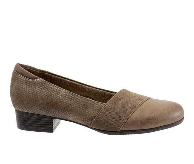 Women's Trotters Melinda Pumps in Dark Taupe color